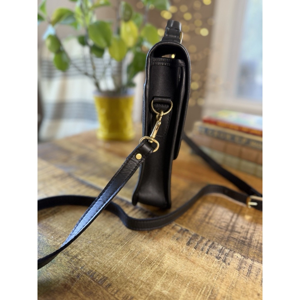 Handmade Full Grain Leather Purse SB Foot Tanning Co Leather Artisan Black - Picture 3 of 10